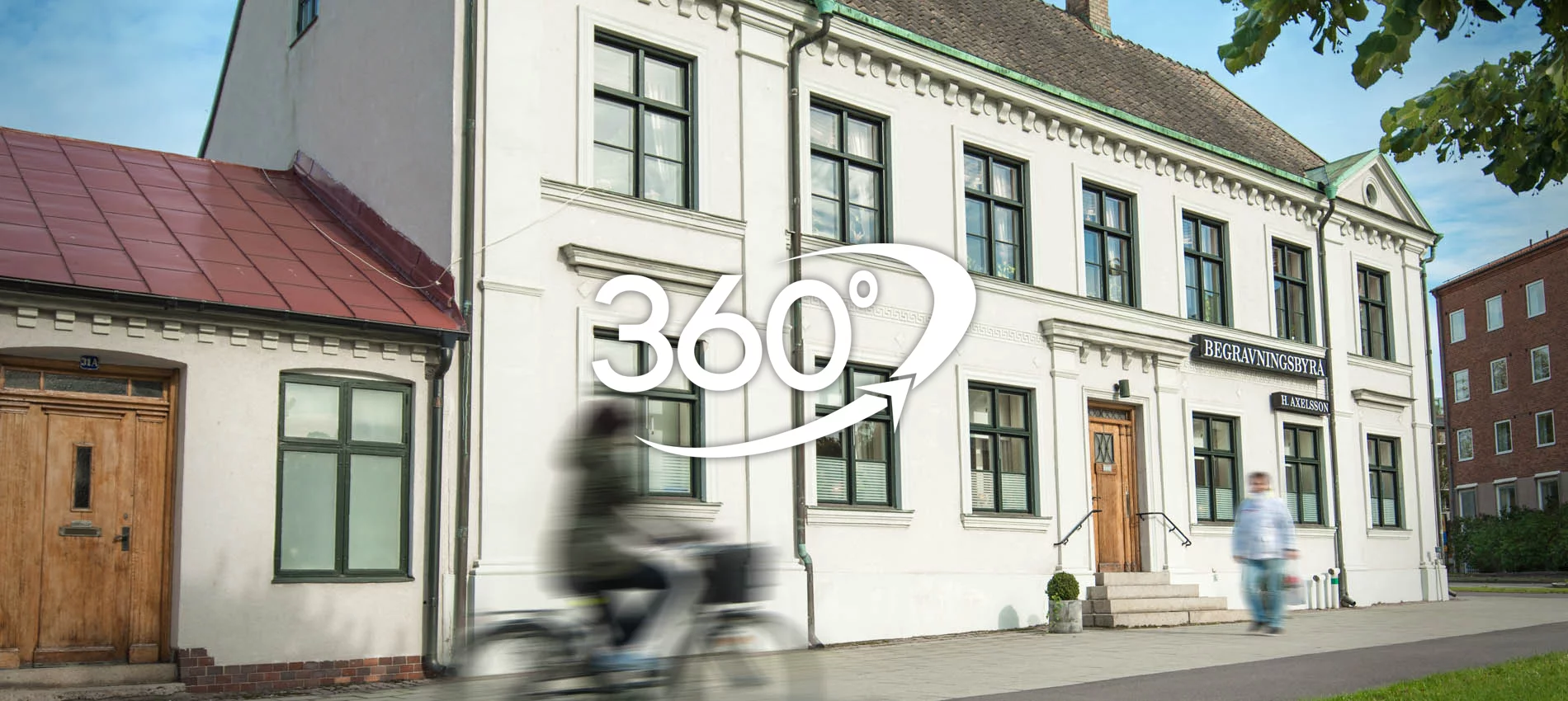 Axelssons Begravningsbyrå - 360° virtuell rundvandring - Varmt välkommen in